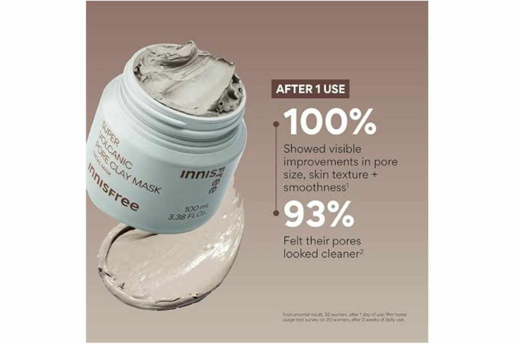 Innisfree Super Volcanic Pore Clay Mask | Exfoliating Korean Clay Mask / Amazon