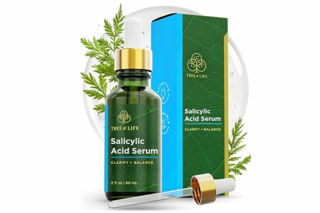 Tree of Life Suero de ácido salicílico al 2% para la cara con líquido AHA y PHA - Minimizador de poros y tratamiento de poros obstruidos - Adecuado para pieles sensibles - 2 onzas líquidas | BHA / Amazon