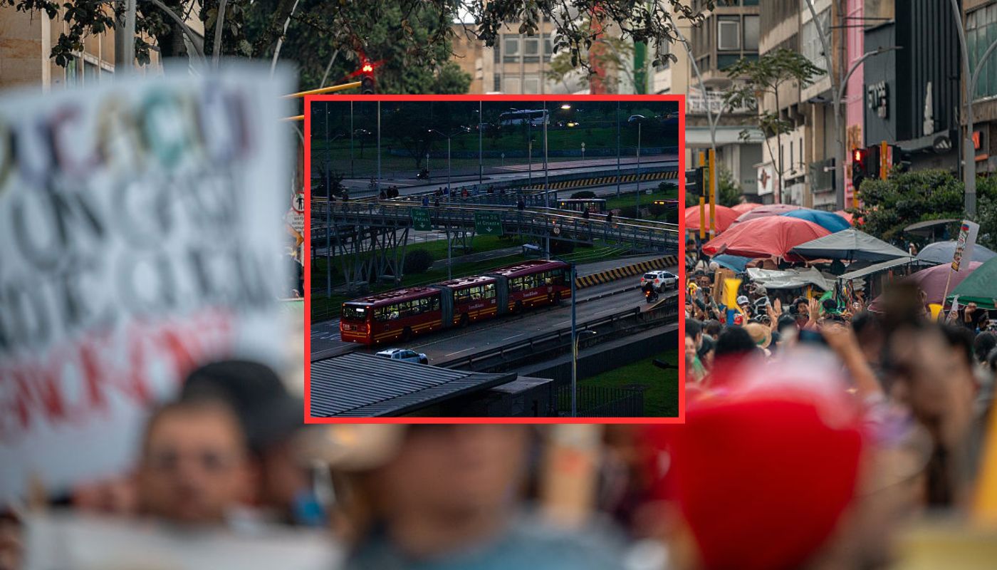 Cifras de daños y usuarios de Transmilenio afectado tras marchas en Bogotá