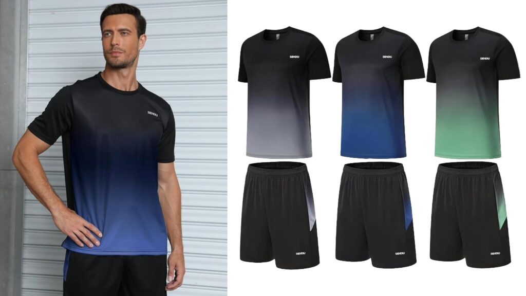 Combo de camisetas para jugar fútbol y hacer deporte