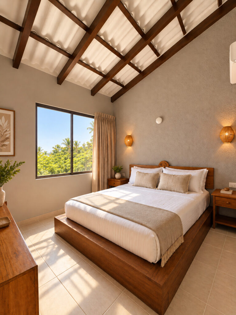 Habitación del hotel Mendihuaca, en Santa Marta / On Vacation