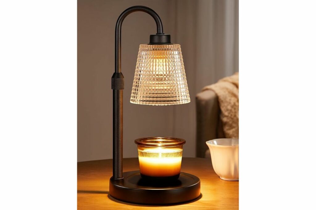 Innqoo Lámpara calentadora de velas con temporizador, decoración del hogar / Amazon