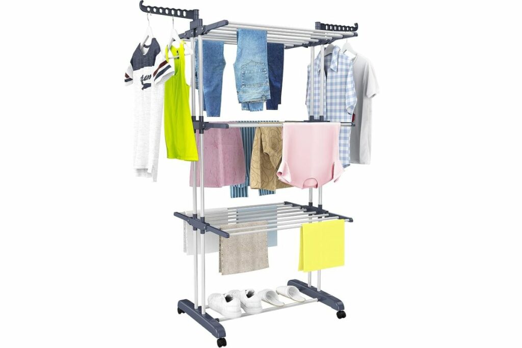 HOMIDEC Tendedero de secado de ropa, 4 niveles (67.7 pulgadas de altura / Amazon