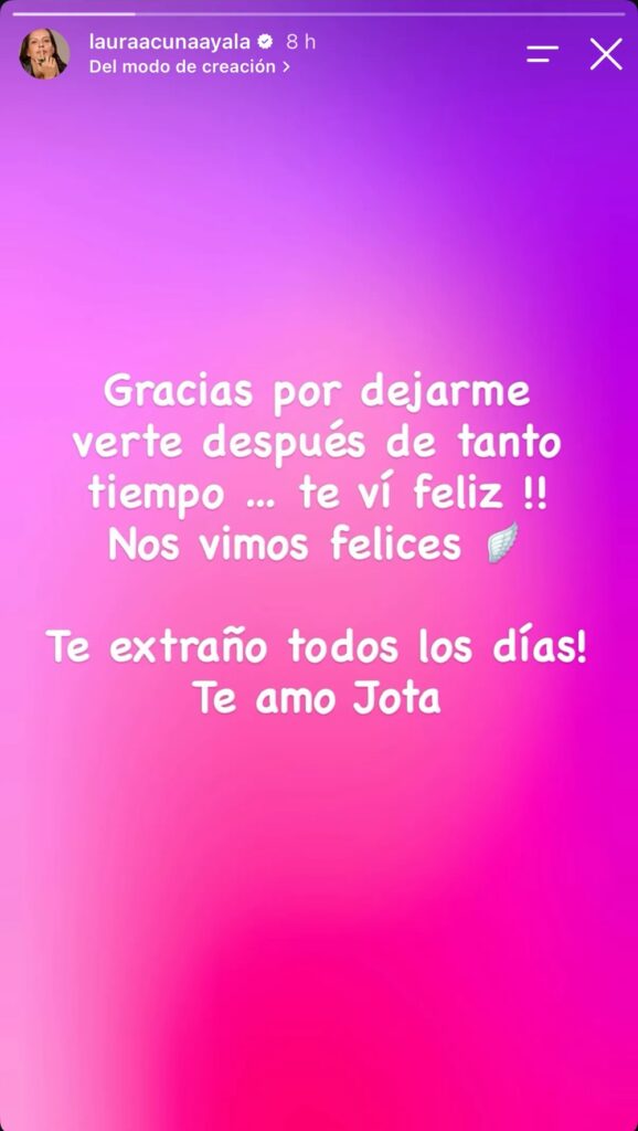 Mensaje de Laura Acuña