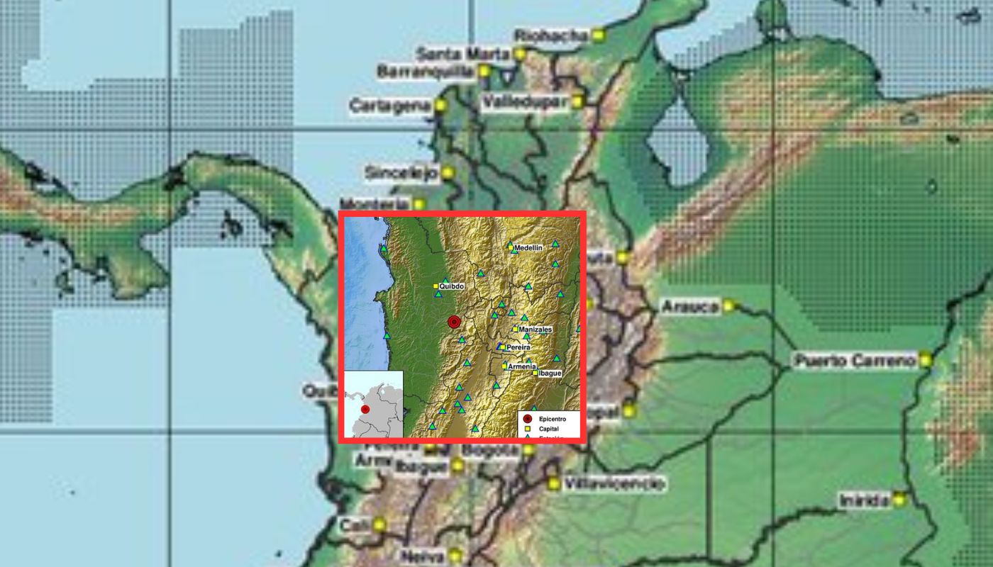 Temblor de magnitud 3.4. en Tadó (Chocó) en madrugada de hoy sábado 241026