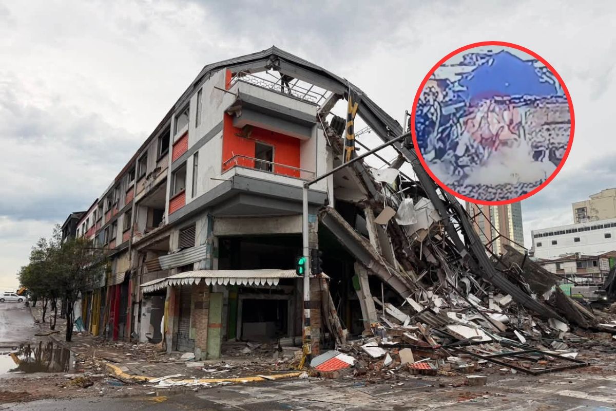Imágenes del edificio que colapsó en Pereira; estaba afectado por el terremoto