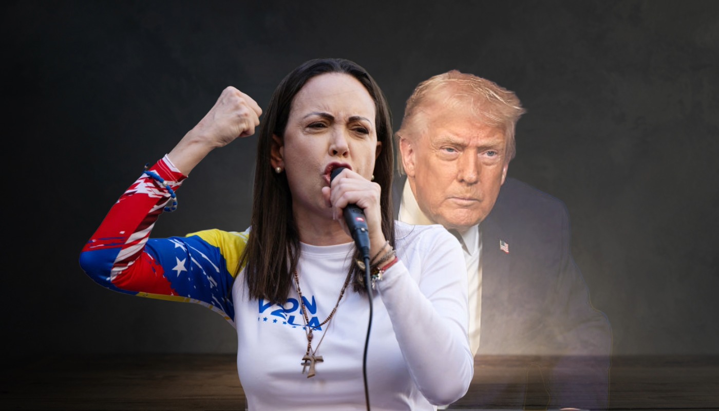 María Corina Machado y Donald Trump