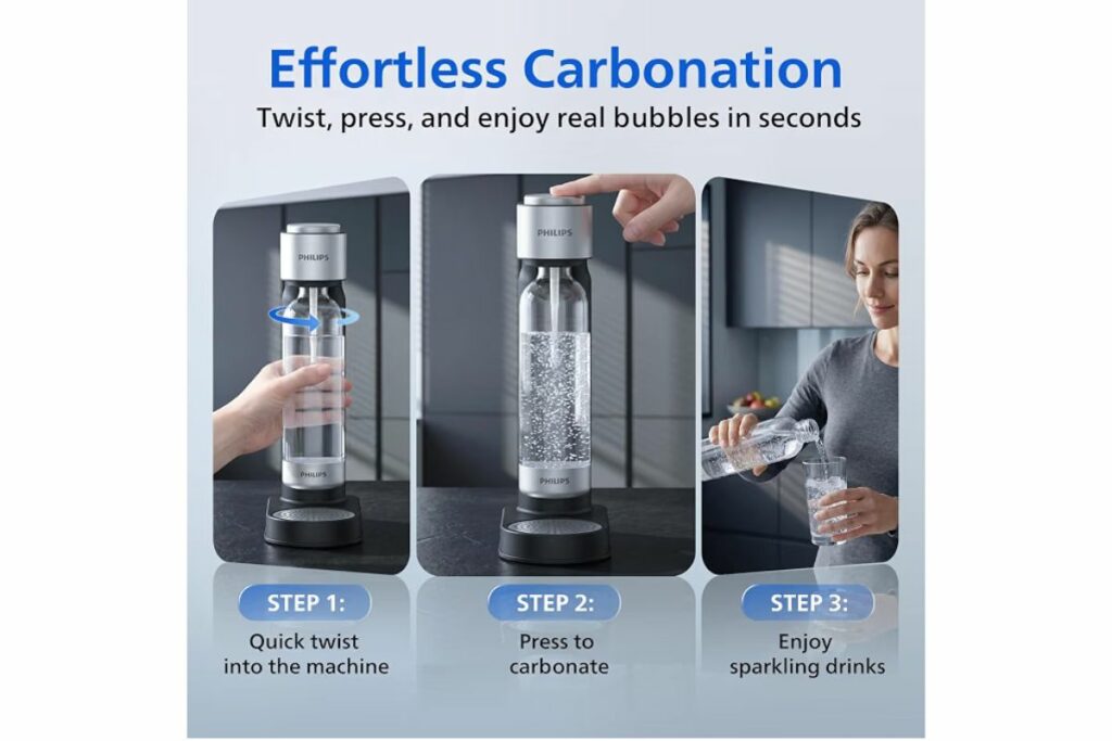 Philips Máquina de flujo de agua con gas y soda, ADD4902BKOQ/37 / Amazon