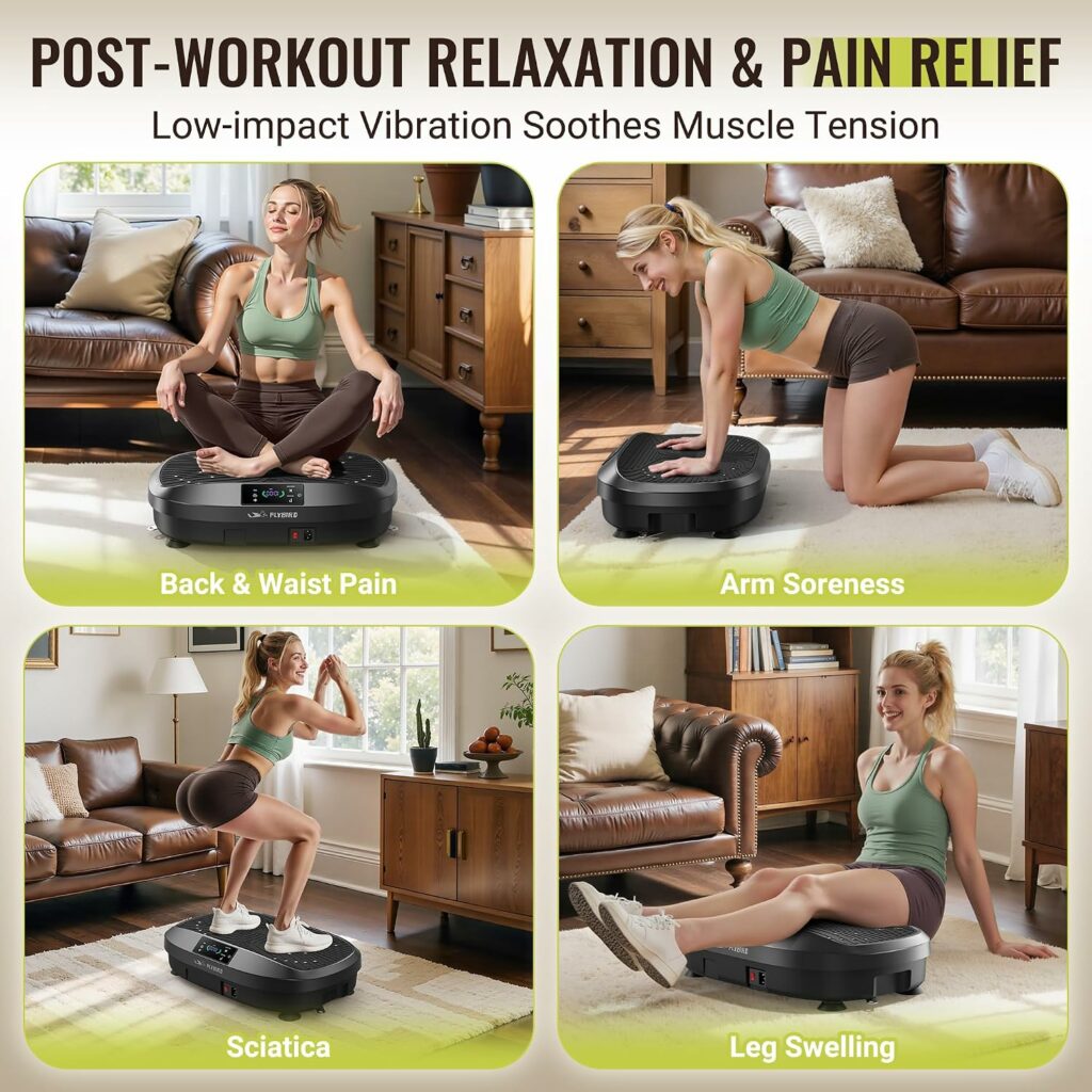 Plataforma vibratoria para entrenar en casa.