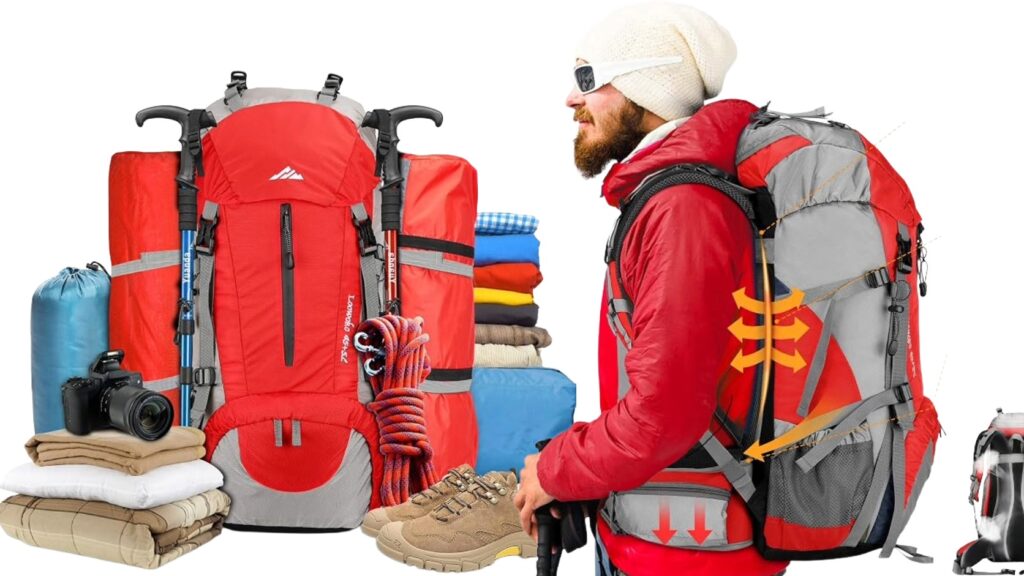 Mochila para senderismo.