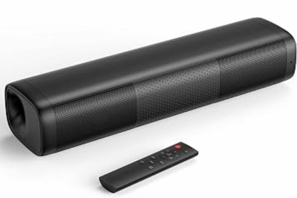 Barra de sonido Saiyin de 11.7 pulgadas, tamaño pequeño y gran potencia, sistema de cine en casa / Amazon
