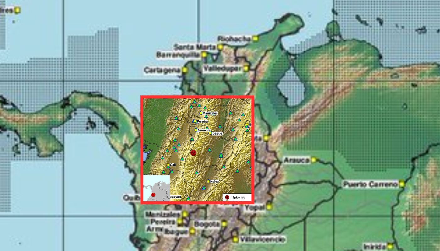 Temblor en Colombia en Chaparral Tolima en la noche de res martes 27/10/2026