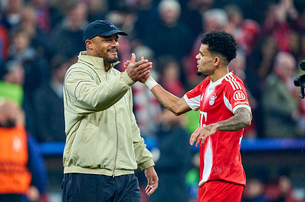 Vincent Kompany y Luis Díaz