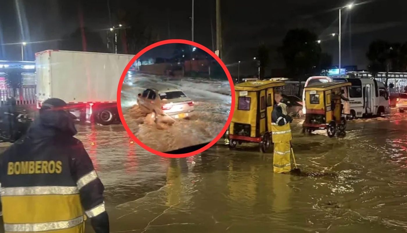 Lluvias en Soacha y Bogotá dejan inundaciones y vehículos afectados