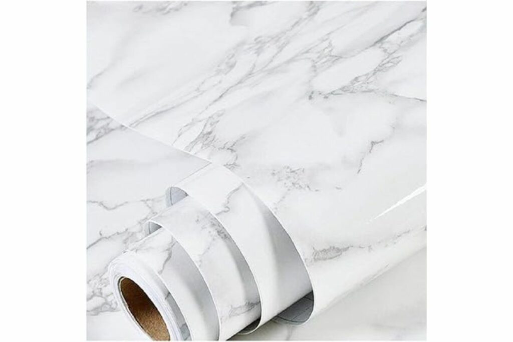 Papel pintado de mármol para encimera y gabinetes de cocina / AMazon