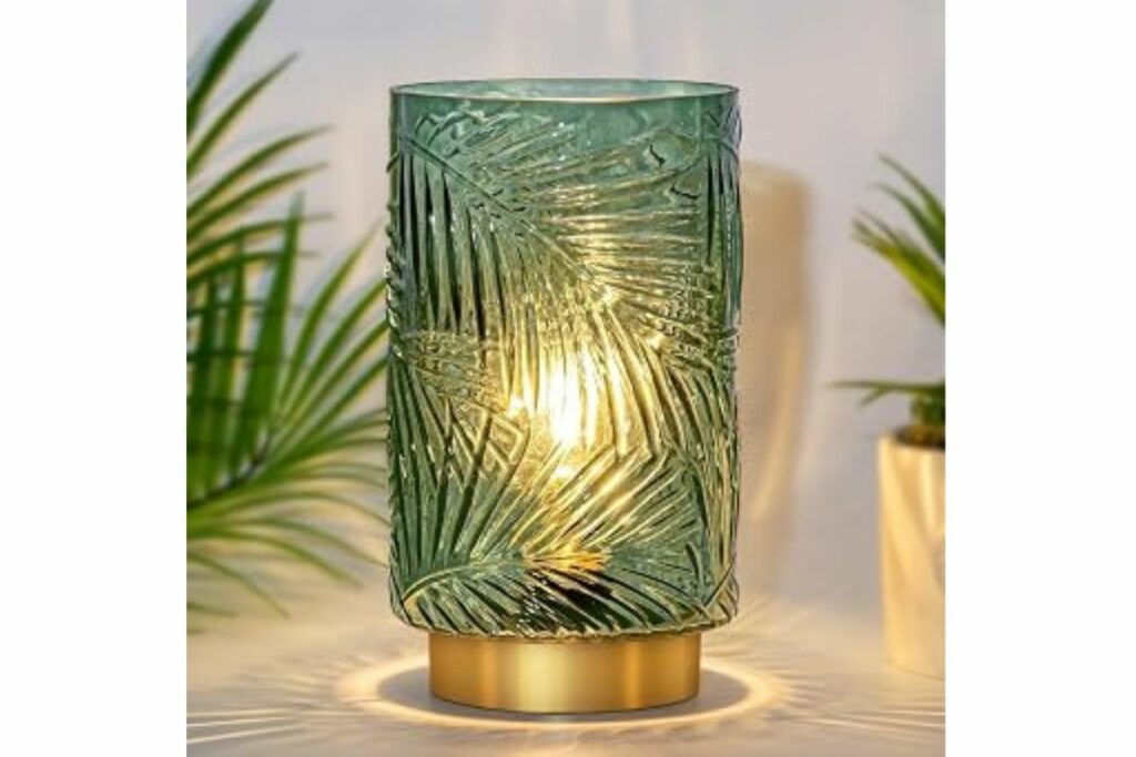 Lámpara de mesa con pilas, lámparas inalámbricas para decoración del hogar, luz nocturna a pilas con bombilla LED con temporizador, luces decorativas para sala de estar, habitación, mesa, entrada, centro de mesa, regalo