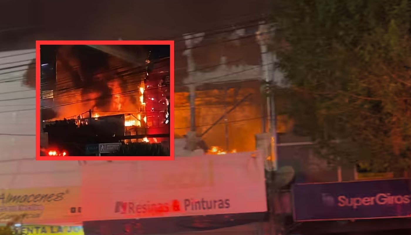 Pánico en Cartagena por grave incendio en La Plazuela que quemó negocios