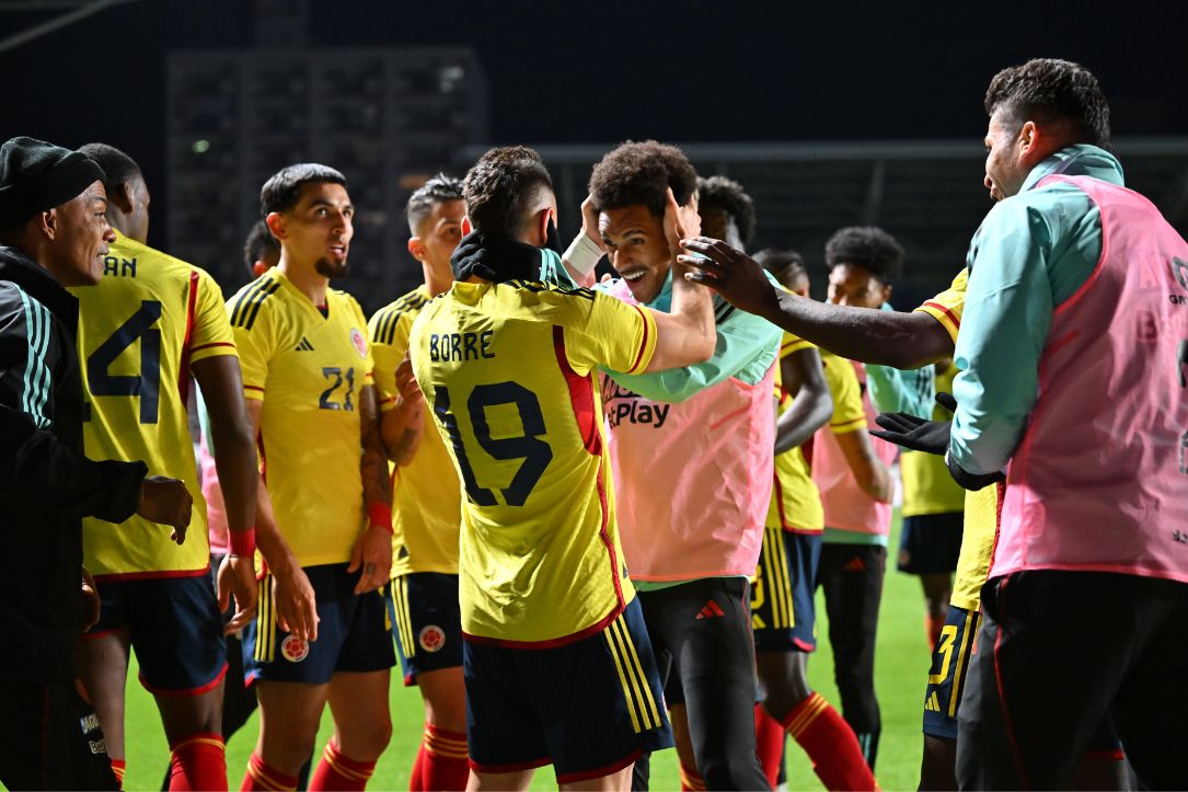 Imagen de Santos Borré, en nota de chilena del delantero con Colombia, en fotos: detalles de fiesta contra Japón.