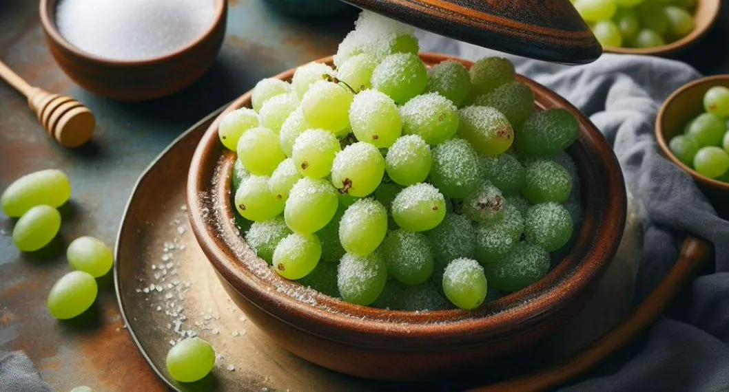 Receta de snack de uvas verdes con azúcar, limón y Tajín. Conozca los ingredientes y el paso a paso para prepararla fácil y rápido.