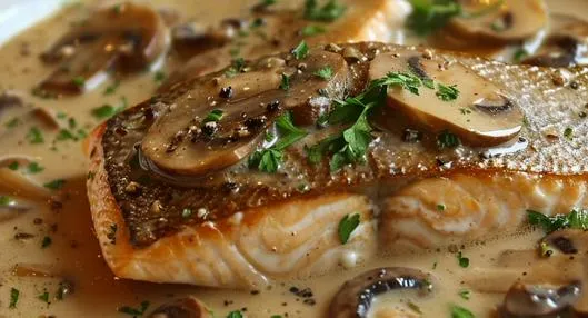 Receta de trucha en salsa de champiñones. Conozca los ingredientes y el paso a paso para prepararla fácil y rápido.