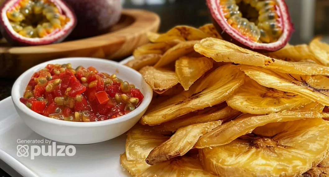 Aprenda a hacer ají de maracuyá con chips de plátano. Conozca el paso a paso con los ingredientes para prepararlos en casa y compartirlos.