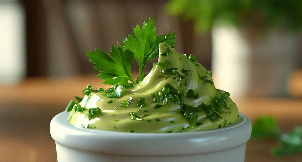 Aprenda cómo hacer mayonesa de chimichurri. Esta salsa está hecha principalmente de hierbas frescas y es ideal para acompañar carnes y más.