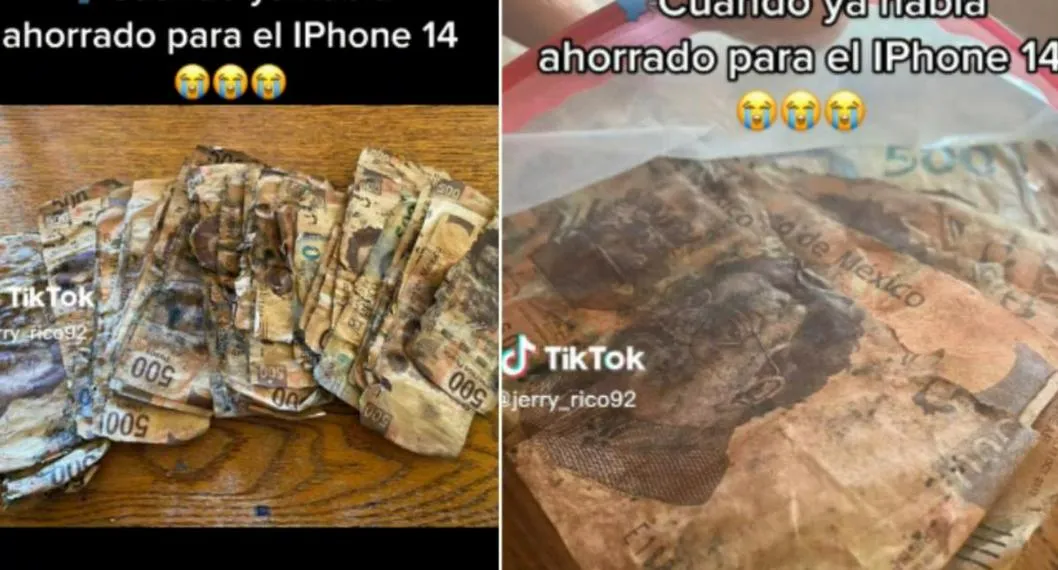 Joven mexicano ahorró para comprar iPhone 14 y plata se le pudrió