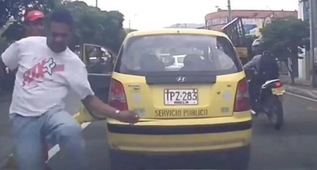 Me hago encanar”; temerario taxista amenazó a conductor por discusión en la vía 
