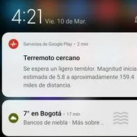 Aunque le llegó la notificación al celular, no se puede predecir un sismo