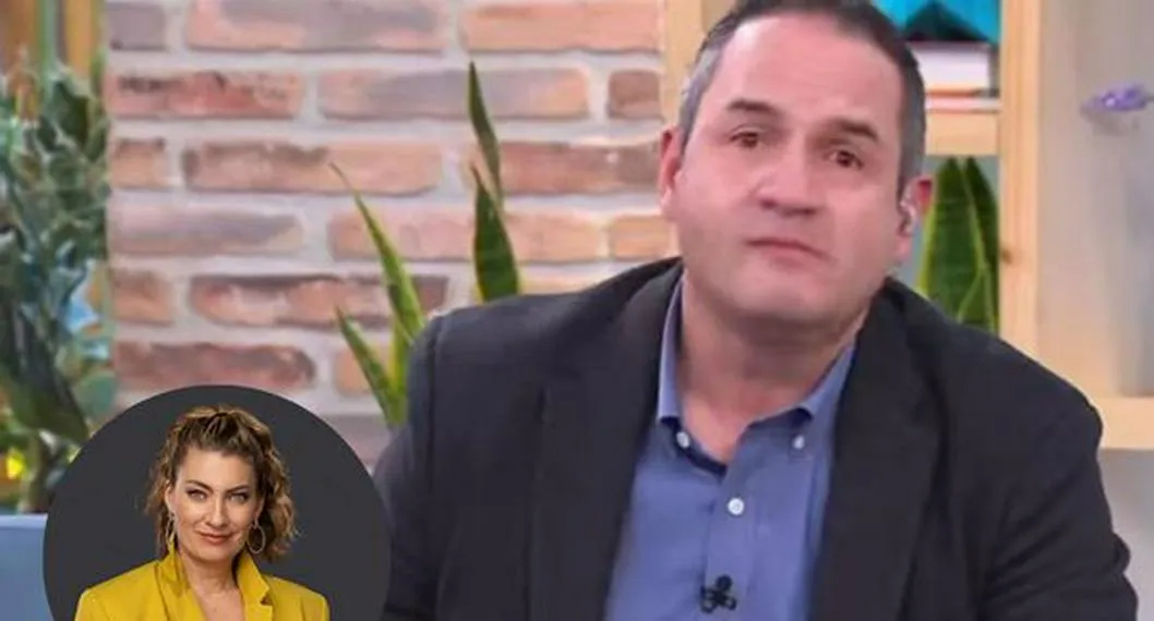 El presentador de Buen Da Colombia no aguant las lgrimas al recibir obsequio de su amiga, quien interpreta a Violeta en Ana de Nadie.