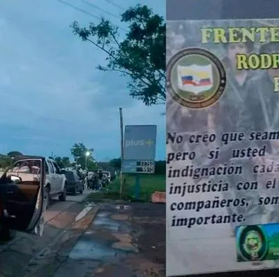 Disidentes de las Farc pusieron retén en Caquetá y registraron los carros