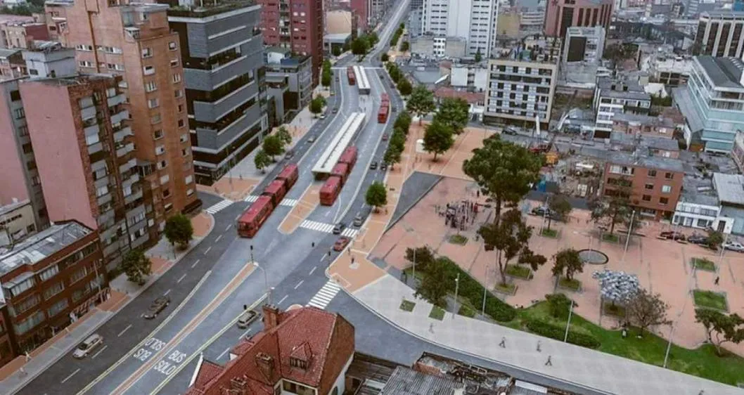 Foto panoramica de Bogotá.