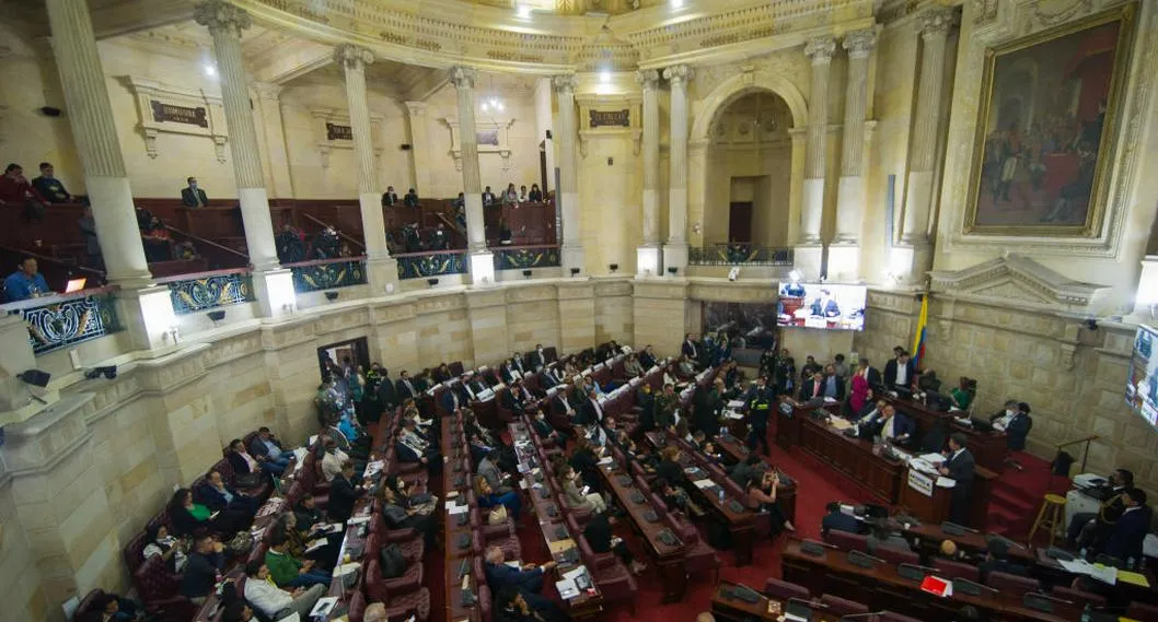 Interior del Congreso de la República de Colombia