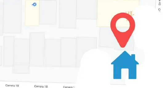 Beatriz Pinzón Solano y Armando Mendoza sobre mapa de Maps de dónde queda la casa de 'Betty, la fea'..jpg