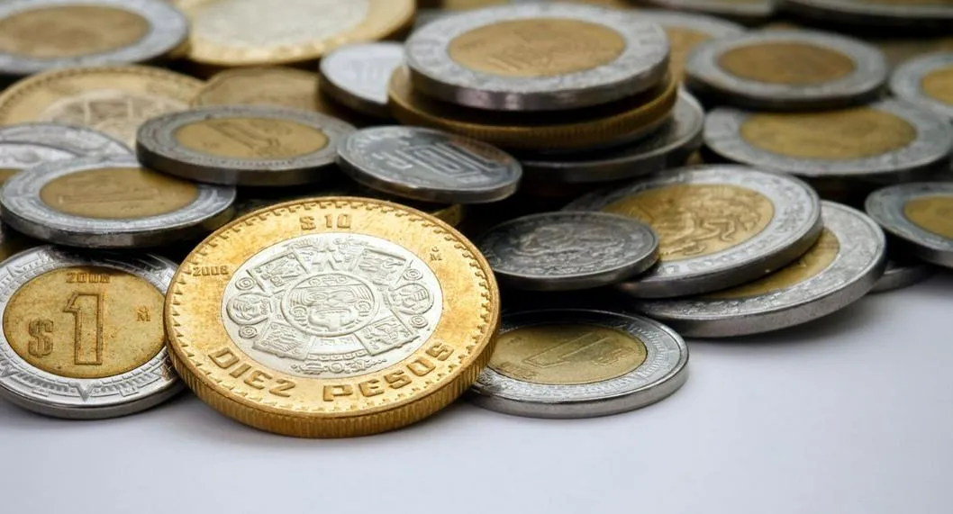 foto de monedas mexicanas a propósito de moneda de 20 pesos que se vende por más de 20.000
