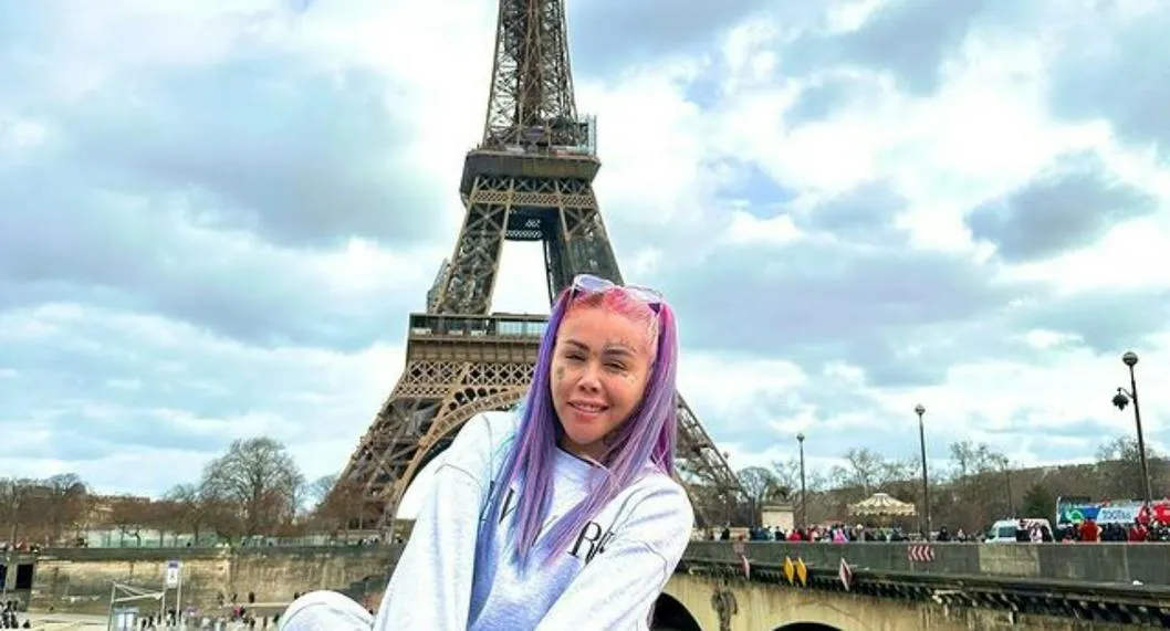 La 'influencer' Yina Calderón visitó con su familia la emblemática Torre Eiffel y cuando fueron a comprar recuerdos pidieron rebaja. 