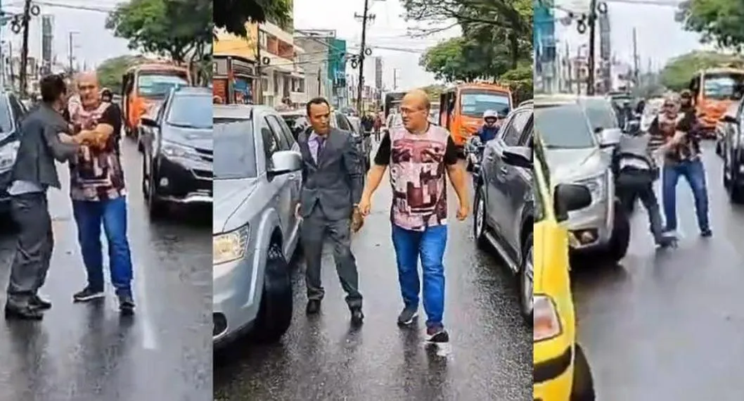 Ibagué hoy: taxista y conductor se fueron a golpes por $ 20.000; quedó en video
