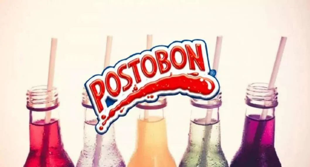 Foto de gaseosas y logo de Postobón, en nota de rumor de venta de esa empresa y quiénes son los gigantes que la tienen en la mira.