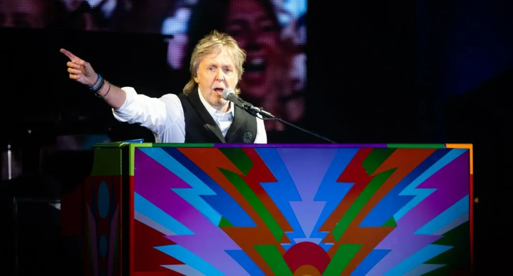 Foto del artista Paul McCartney en un concierto, a propósito de la confirmación de su concierto en Bogotá para 2023.
