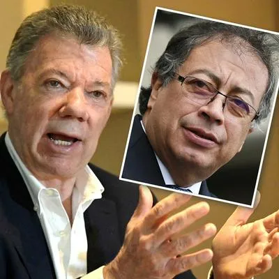 Juan Manuel Santos, que le reclamó a Gustavo Petro por acuerdo de paz con las Farc