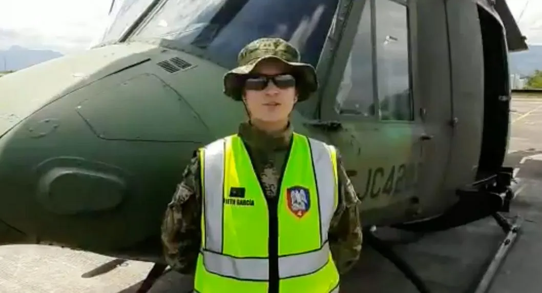 Foto de Julieth García, teniente del Ejército, que murió en accidente de helicóptero en Chocó