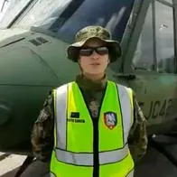 Foto de Julieth García, teniente del Ejército, que murió en accidente de helicóptero en Chocó