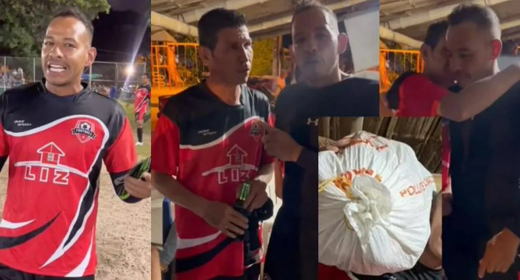 Wilder Medina recibió de regalo un bulto de comida de campesino en Tolima
