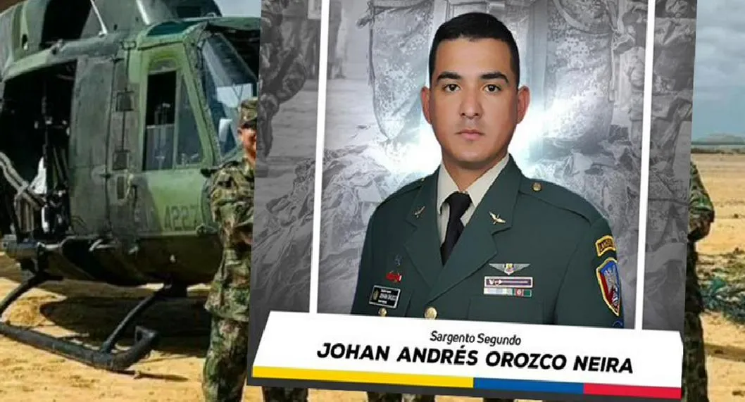 Sargento barranquillero murió en accidente de helicóptero en Quibdó, Chocó.