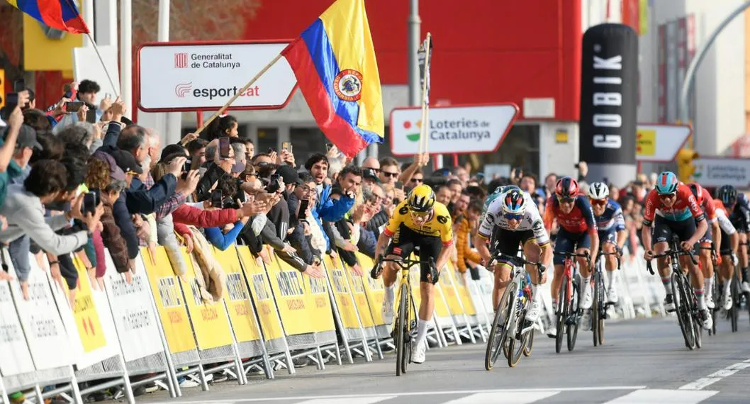 Primoz Roglic ganó la primera etapa de la Vuelta a Cataluña.