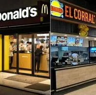 Cuáles son los combos más baratos de McDonald's, El Corral y KFC.
