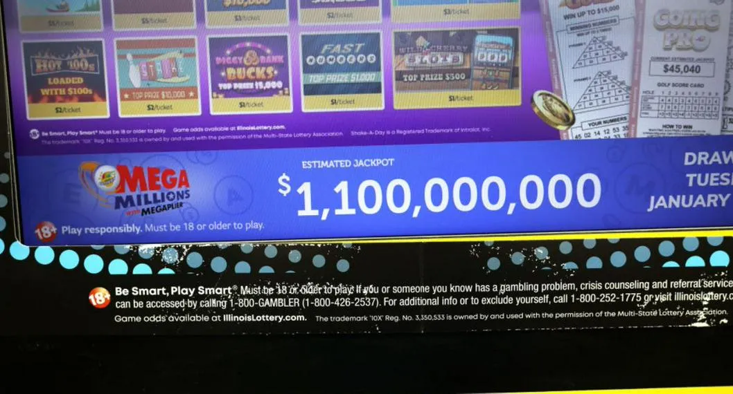 Foto de Mega Millions a propósito del número de aciertos para ganar el sorteo y cómo cobrar el premio
