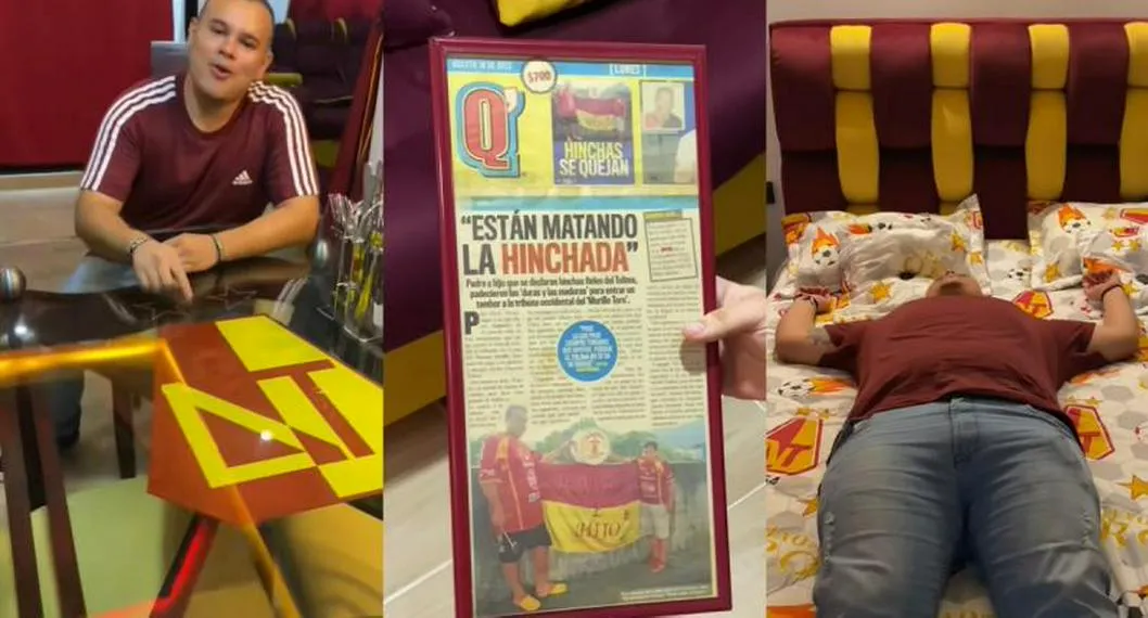 Alejandro Montenegro estalló las redes al mostrar su casa ¡Sorprende su afición al equipo 'Pijao'!