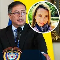 Fotos de Gustavo Petro y de Mafe Walker, en nota de que el presidente de Colombia usaría a la colombiana en su Gobierno, según broma de Daniel Samper.
