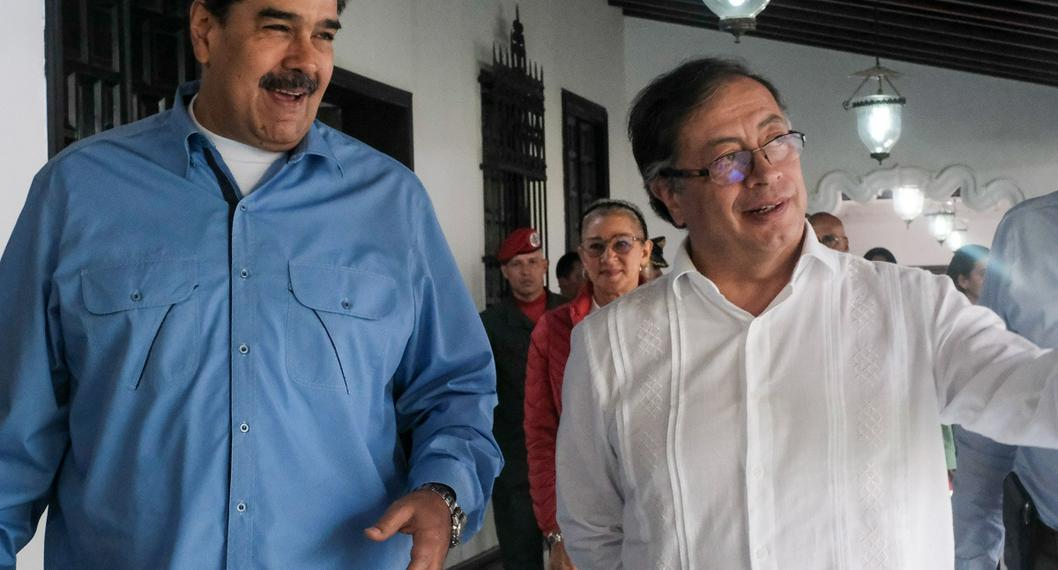 Nicolás Maduro, presidente de Venezuela, y Gustavo Petro, presidente de Colombia.